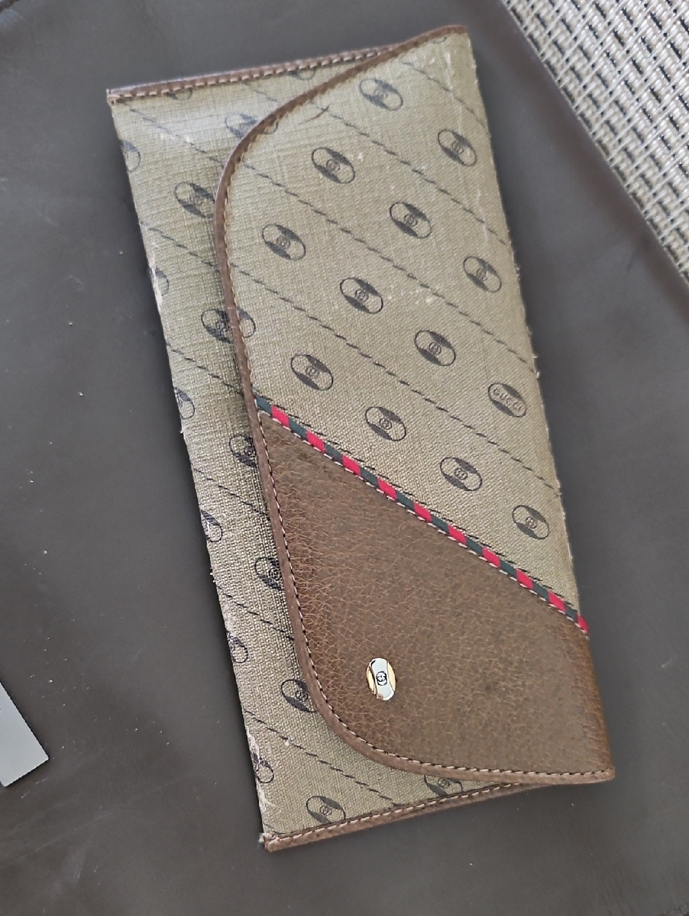 GUCCI ACCESSORY CASE, OLD Gucci Logo Accessory Case, Read The History Of Gucci